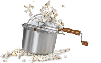 Wabash Valley Farms Whirley Pop Popcorn Popper - Plus Real Theater 5 Pack