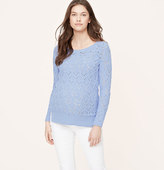 Thumbnail for your product : LOFT Maternity Diamond Pointelle Sweater