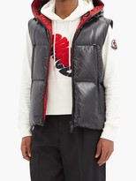 Thumbnail for your product : Moncler Logo-applique Cotton-jersey Hooded Sweatshirt - White