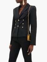 Thumbnail for your product : Versace Medusa-button Cropped Wool-blend Blazer - Black