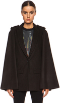Thumbnail for your product : Givenchy Heavy Wool Cape in Evbene
