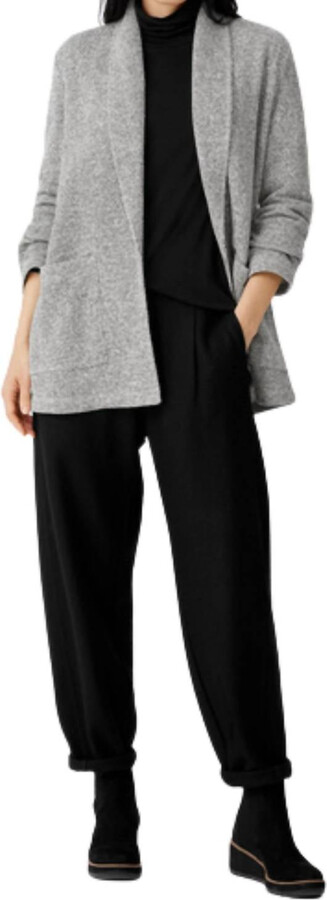 eileen fisher shawl collar jacket