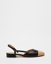 Thumbnail for your product : Atmos & Here Atmos&Here - Women's Black Ballet Flats - Monaco Leather Flats - Size 8 at The Iconic