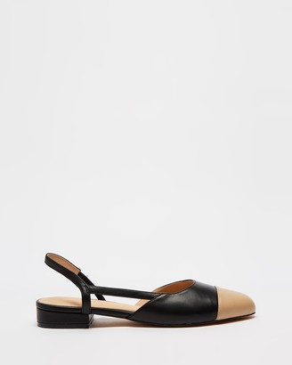 Atmos & Here Atmos&Here - Women's Black Ballet Flats - Monaco Leather Flats - Size 8 at The Iconic