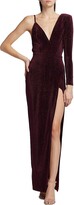 Thumbnail for your product : Michael Costello Collection Sean Velvet One-Shoulder Gown