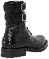 Thumbnail for your product : Saint Laurent 30mm Buckled Leather Combat Boots