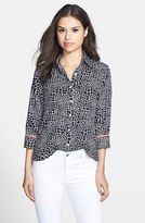 Thumbnail for your product : Foxcroft Print Fitted Cotton Shirt