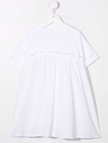 Thumbnail for your product : Il Gufo Contrast-Panel Empire Dress