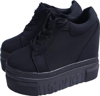 wide width platform sneakers