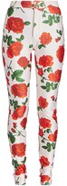 Rose-Print Skinny Pants 
