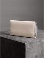 Thumbnail for your product : Burberry D-ring Grainy Leather Continental Wallet