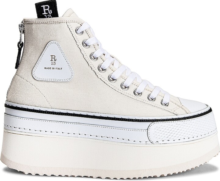 R 13 Off-White Courtney Platform Sneakers ShopStyle Trainers