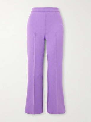 Womens Purple Check Trousers