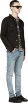 Thumbnail for your product : Saint Laurent Black Raw Denim Jacket