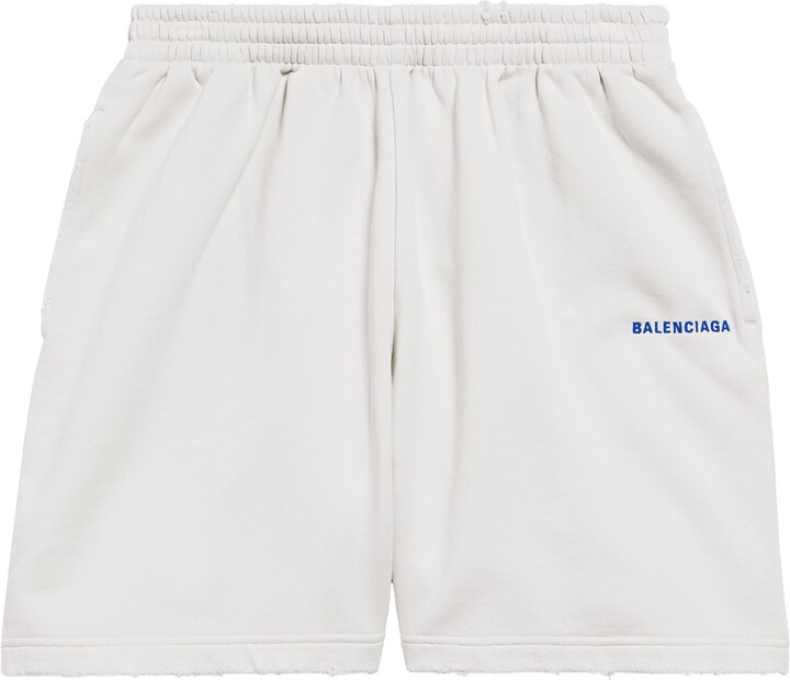 Balenciaga Cotton Logo Shorts