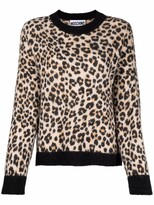 Thumbnail for your product : Moschino Leopard-Print Jumper