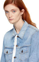 Thumbnail for your product : Off-White Blue Cropped Denim Jacket