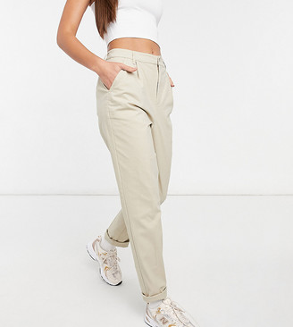 ASOS Tall ASOS DESIGN Tall chino trousers in stone - ShopStyle
