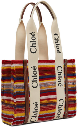 Chloé Multicolor Medium Woody Tote Bag