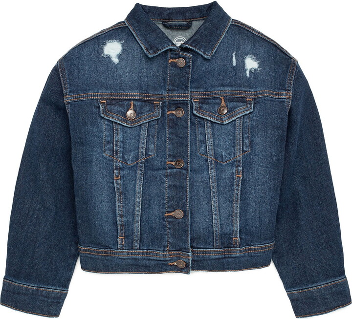 Wonder Nation Girls Denim Jacket, Sizes 4-18 & Plus