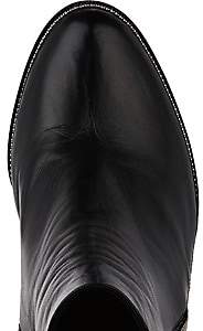 Christian Louboutin Women's Telezip Leather Ankle Boots - Black, Black lucido