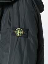 Thumbnail for your product : Stone Island logo sleeve hooded coat