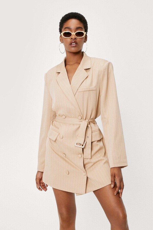 beige dress with jacket