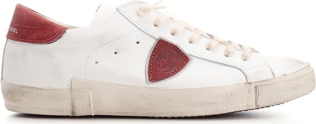 Philippe Model Paris Logo Patch Low-Top Sneakers