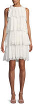 Thumbnail for your product : Rebecca Taylor Tiered Sleeveless Pinwheel Eyelet Dress