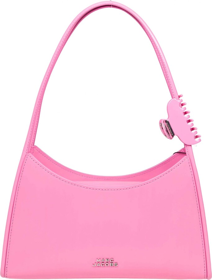 Marc Jacobs The Claw Clip Shoulder Bag In Brushed Leather Color Pink