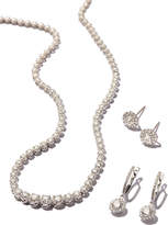 Thumbnail for your product : Neiman Marcus Diamonds 14k White Gold Diamond Tennis Necklace, 3.0tcw