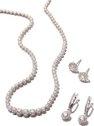 Neiman Marcus Diamonds 14k White Gold Diamond Tennis Necklace, 3.0tcw