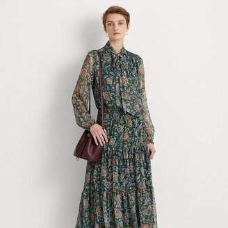 Lauren Ralph Lauren Ralph Lauren Ascot-Print Georgette Dress