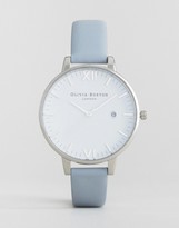 Thumbnail for your product : Olivia Burton Timeless Pastel Blue Leather Stap