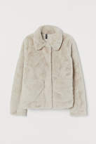 H&M - Faux Fur Jacket - Beige