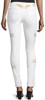 Thumbnail for your product : Robin's Jeans Chapa Straight-Leg Embroidered Jeans, White