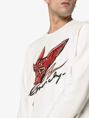 Givenchy dragon head logo print jumper