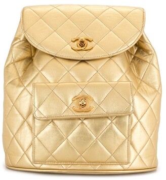 print Backpack - quilted logo - ParallaxShops - Owned 1992 diamond - Lately  I stick to Chanel and Hermes - CHANEL Pre