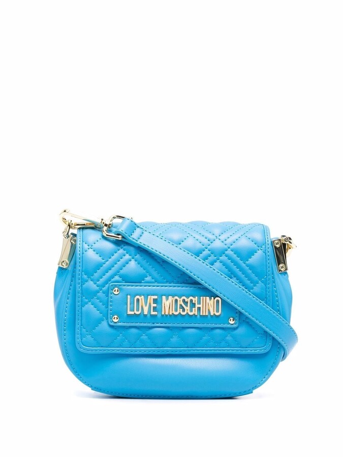 blue love moschino bolsa