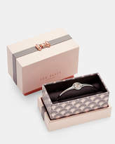 Thumbnail for your product : Ted Baker LYYKA Spinning button sterling silver bangle