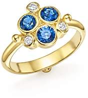 Temple St. Clair 18K Yellow Gold Sapphire and Diamond Trio Ring