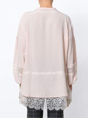 Ermanno Scervino lace panelled blouse