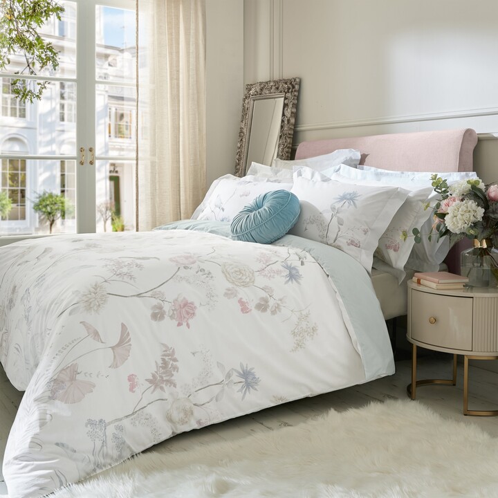 Dunelm Holly Willoughby Nia Floral Pastel Cotton Duvet Cover and