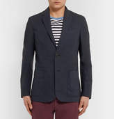 Thumbnail for your product : Ermenegildo Zegna Navy Stretch-Cotton Poplin Suit Jacket