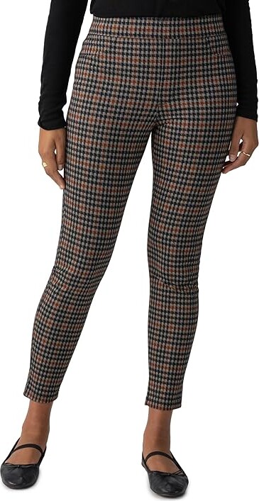 Sanctuary Runway Leggings Women's Casual Pants Arrow Plaid : SM (US 4-6) 28, Faux Leather/Polyester/Polyurethane