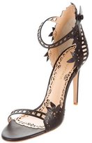 Thumbnail for your product : Marchesa Leather Laser Cut Sandals w/ Tags
