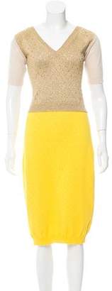Louis Vuitton Open-Knit Midi Dress