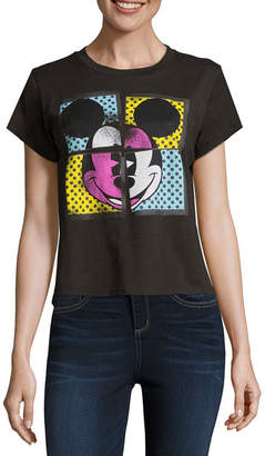 Mighty Fine Mickey Mouse Cropped Tee - Juniors