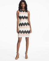 Thumbnail for your product : White House Black Market Chevron Lace Sheath Dress