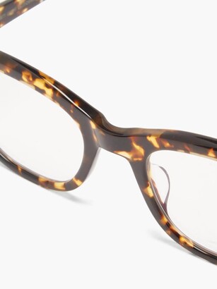 Garrett Leight Glyndon Square Acetate Glasses - Brown Multi